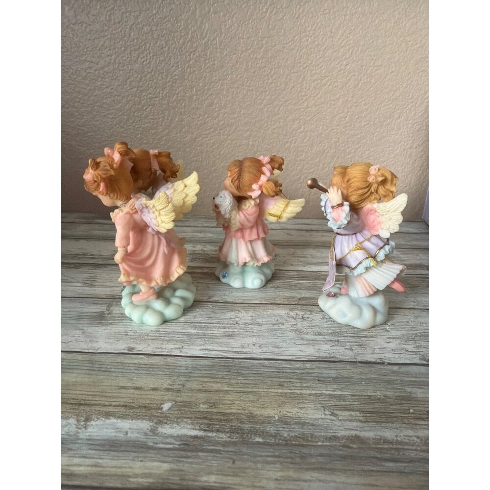Roman Inc “Loving Thoughts Cherubim” Figurine 3-Pc Lot Emily Best Friends w/Box - Picture 6 of 16